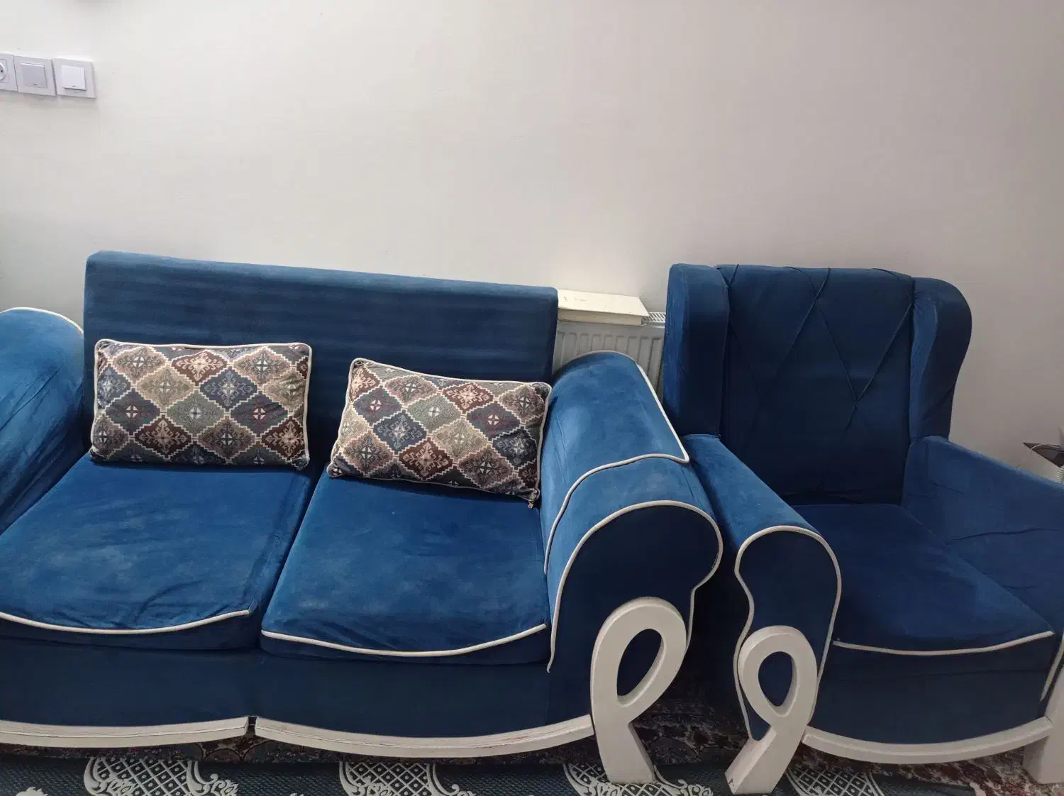 مبل نیم ست|مبلمان خانگی و میز عسلی|قزوین, |دیوار