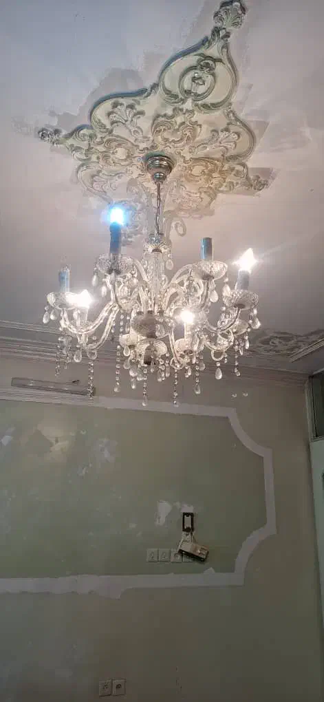 لوستر شیشه‌ای|لوستر و چراغ آویز|ازنا, |دیوار