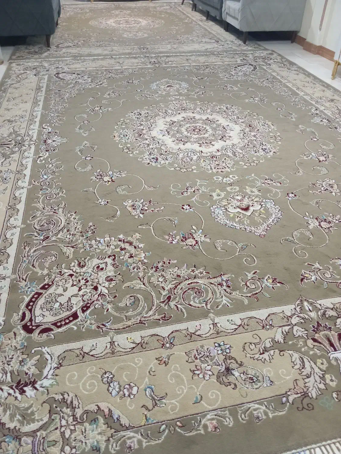 2تخته فرش 12متری گردویی|فرش|چهاردانگه (تهران), |دیوار