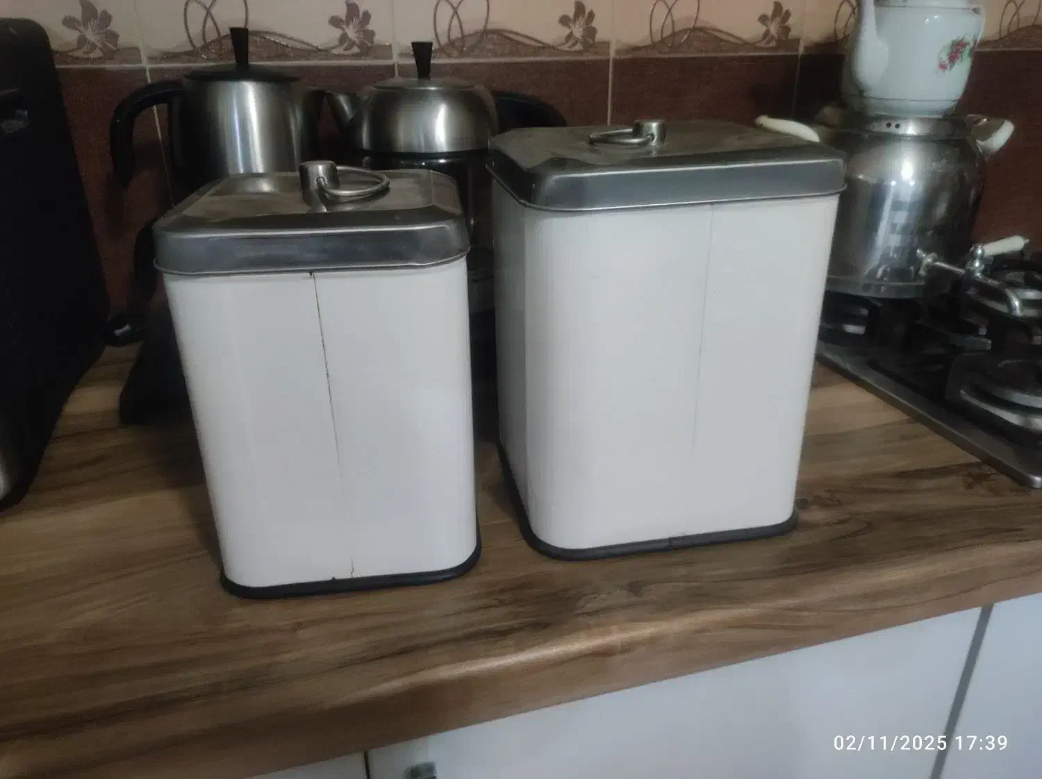 ظرف قند و شکر استیل درجه یک|ظروف نگهدارنده، پلاستیکی، یکبارمصرف|علیآباد کتول, |دیوار