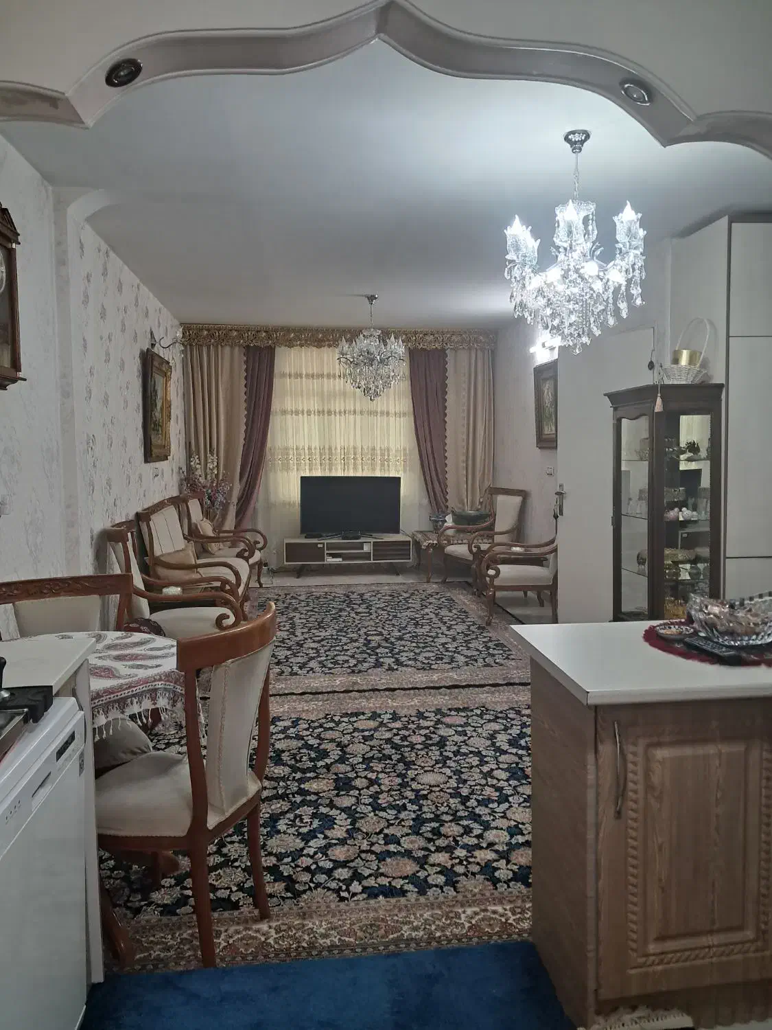 پرده سالن|پرده، رانر، رومیزی|تهران, افسریه جنوبی|دیوار