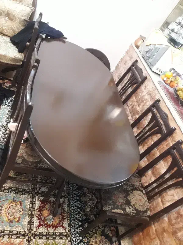 میز نهارخوری ۸ نفره|میز و صندلی غذاخوری|اراک, |دیوار