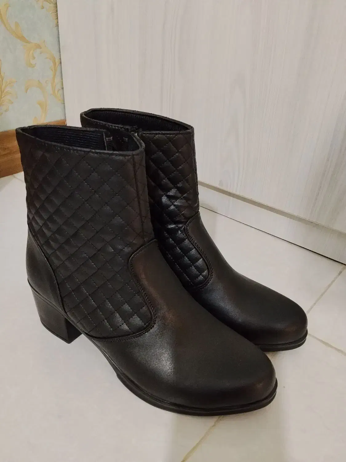 نیم بوت چرم مصنوعی|کیف، کفش، کمربند|همدان, |دیوار