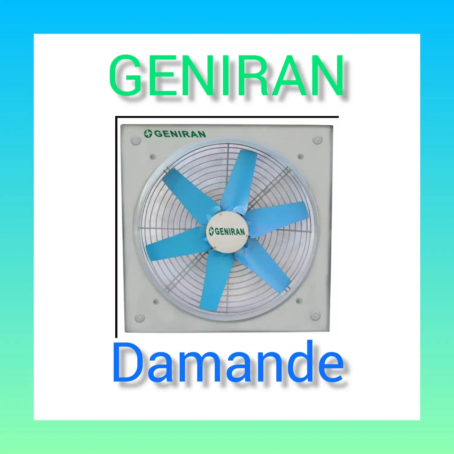 هواکش صنعتی ۱ متری ژنیران گلخانه و مرغداری|ماشینآلات صنعتی|تهران, پامنار|دیوار