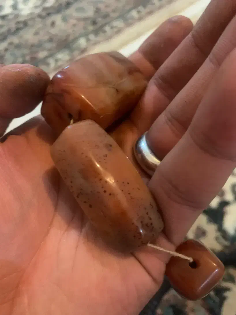 مهره عقیق قدیمی|کلکسیون اشیاء عتیقه|اندیشه, پرنیان|دیوار