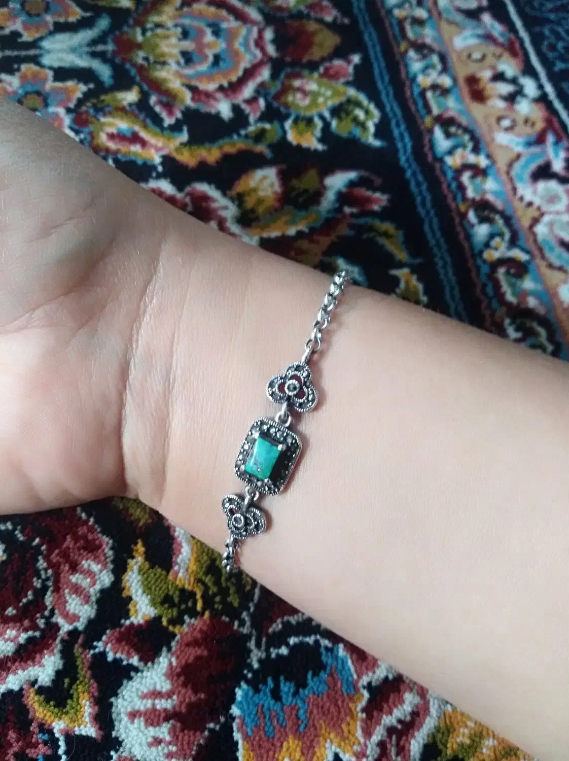 دستبند نقره سیاه قلم|جواهرات|کرمانشاه, |دیوار