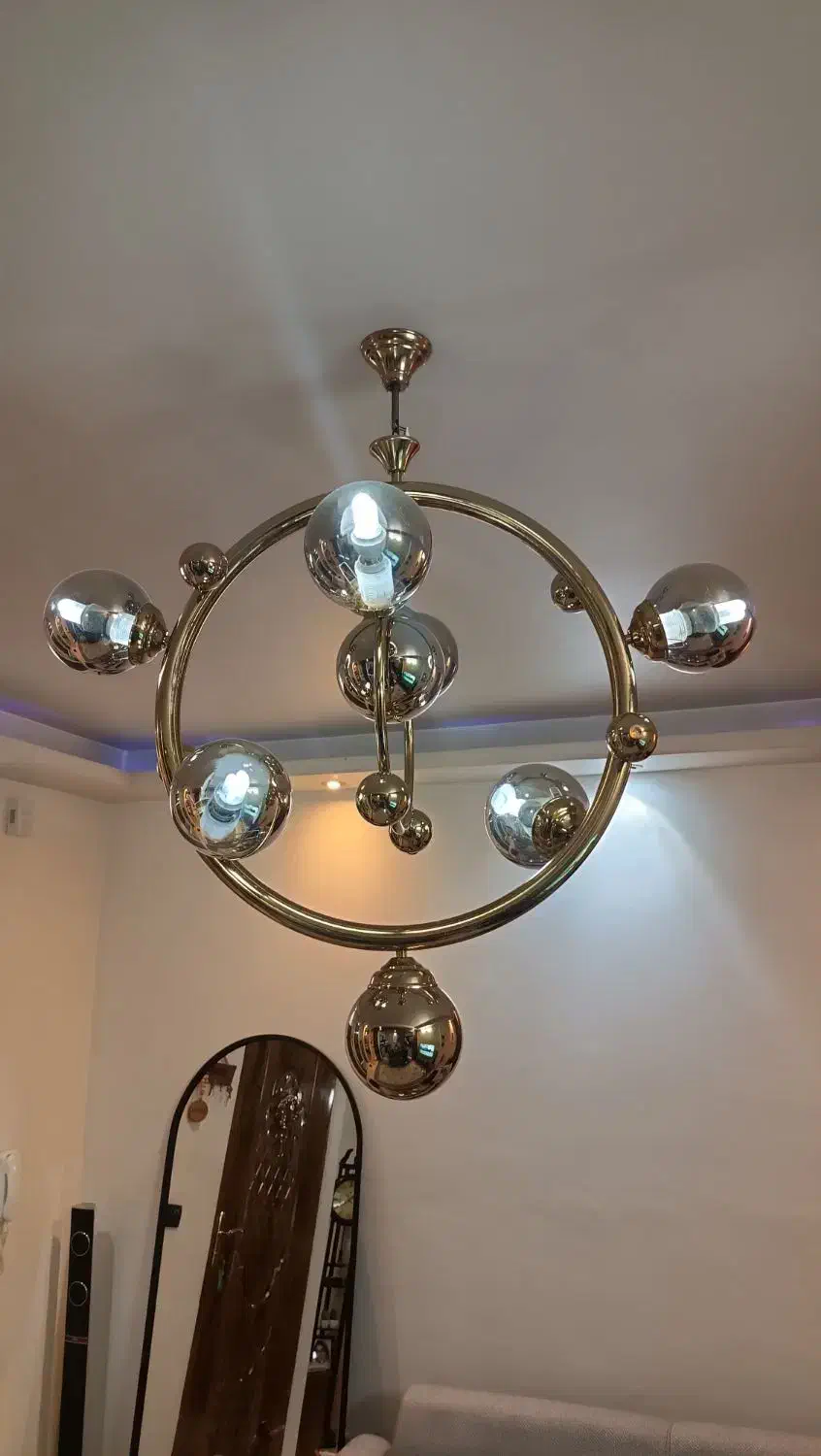 لوستر ملکولی|لوستر و چراغ آویز|اسلام‌شهر, شهرک قائمیه|دیوار