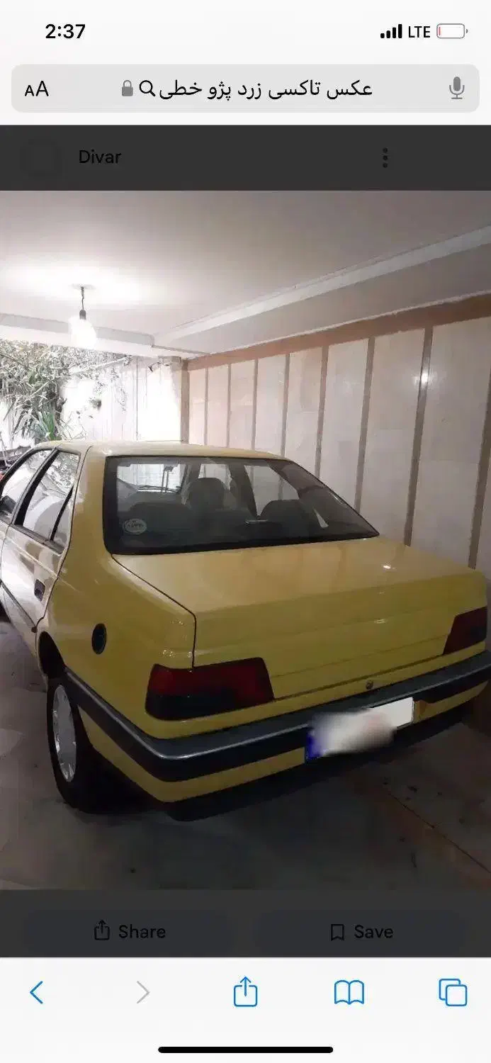 فروش تاکسی ۹۶ کم کار|خودرو سواری و وانت|تهران, باغ خزانه|دیوار