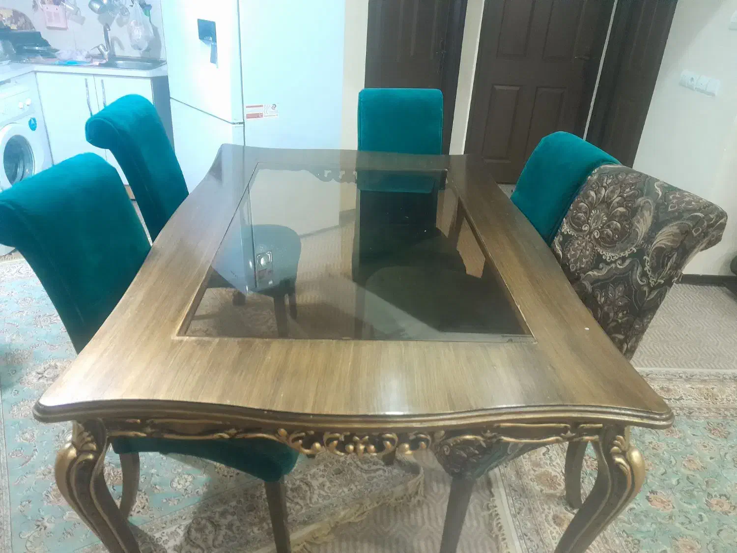 میز نهار خوری 6نفر|میز و صندلی غذاخوری|فولادشهر, مسکن مهر فولادشهر|دیوار