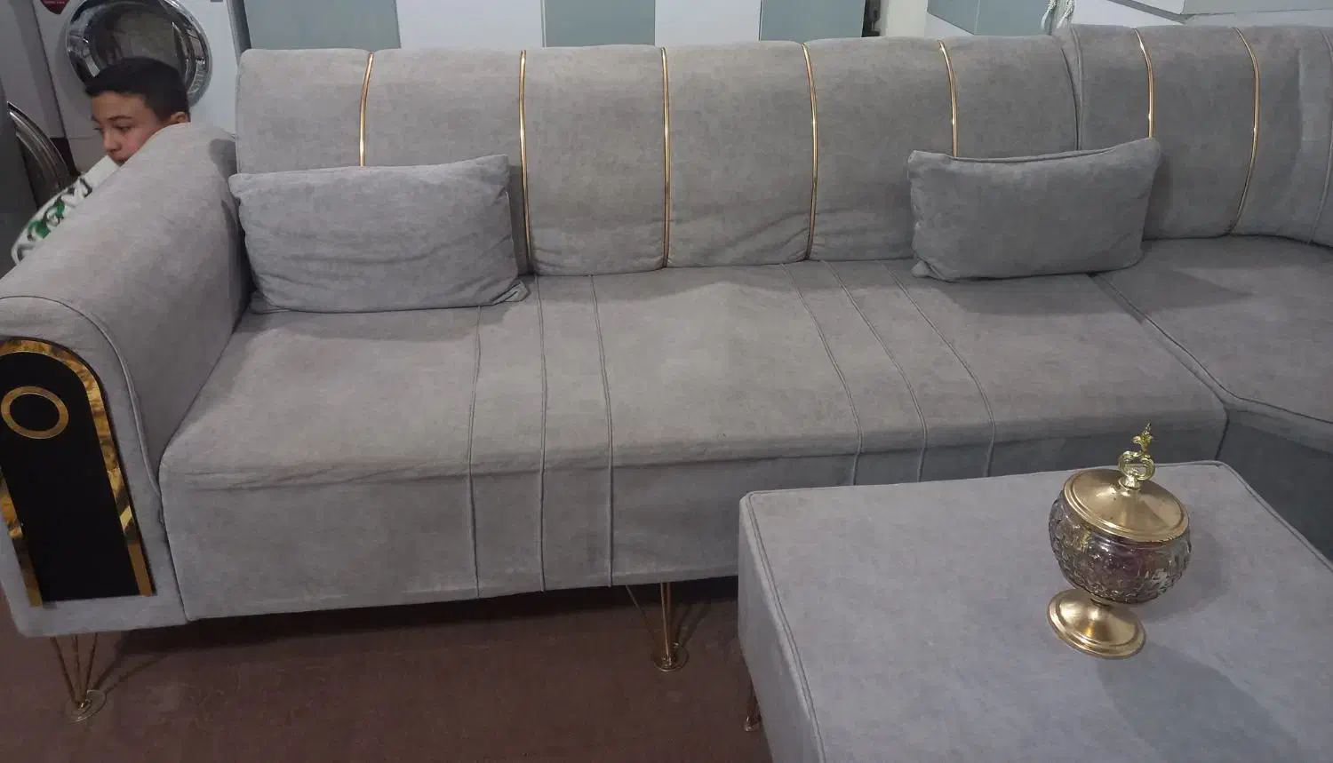 مبل مدل ال در حد سالم وتمیز رنگ فیلی|مبلمان خانگی و میز عسلی|شهریار, اصیل آباد|دیوار