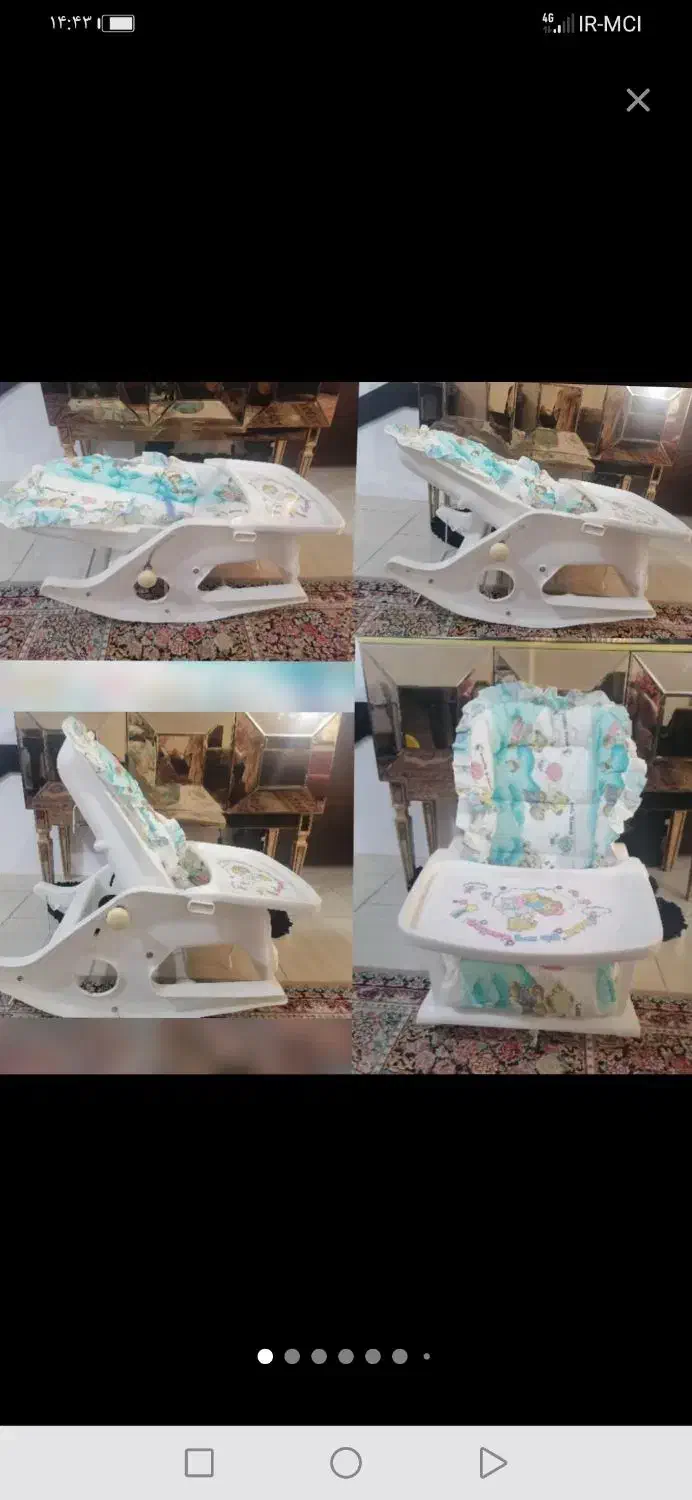 مناسب سیسمونی نو|اسباب و اثاث بچه|شیراز, شهرک آرین|دیوار