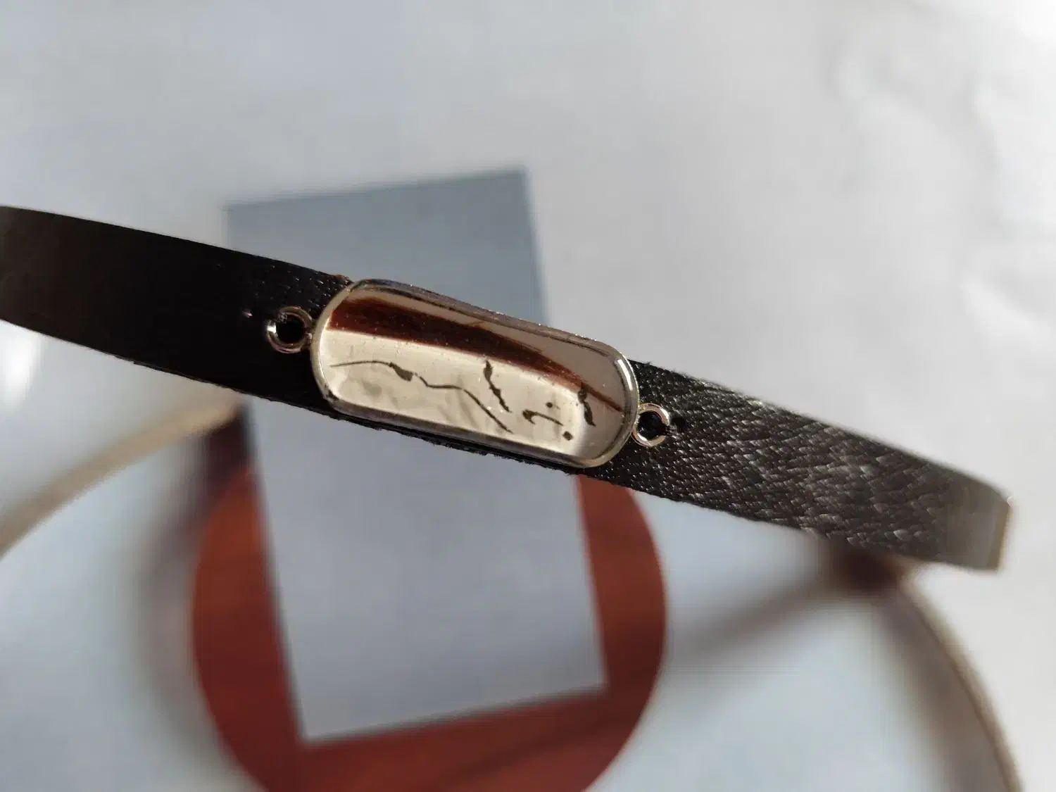 دستبند چرم مردانه با پلاک مو یار رزینی روز مرد|بدلیجات|بوشهر, |دیوار