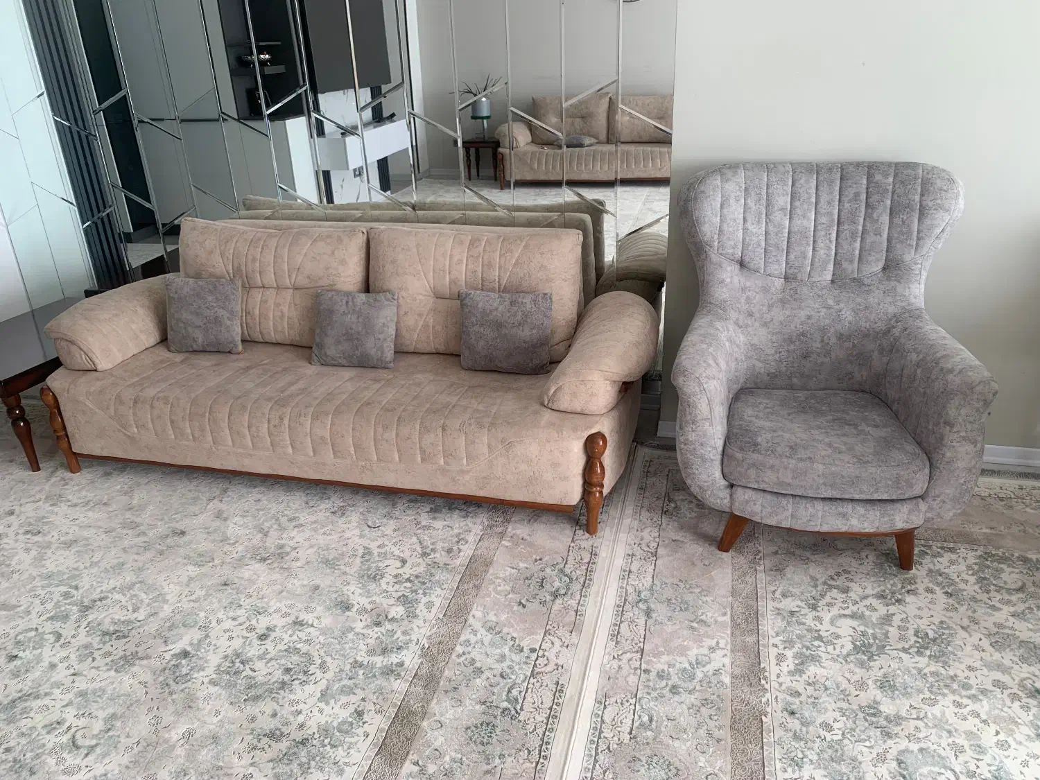 مبل هشت نفره|مبلمان خانگی و میز عسلی|مریوان, |دیوار