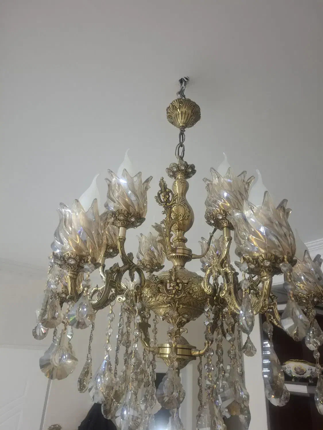 2عددلوستر6شاخه|لوستر و چراغ آویز|رباط‌کریم, رباط‌کریم|دیوار