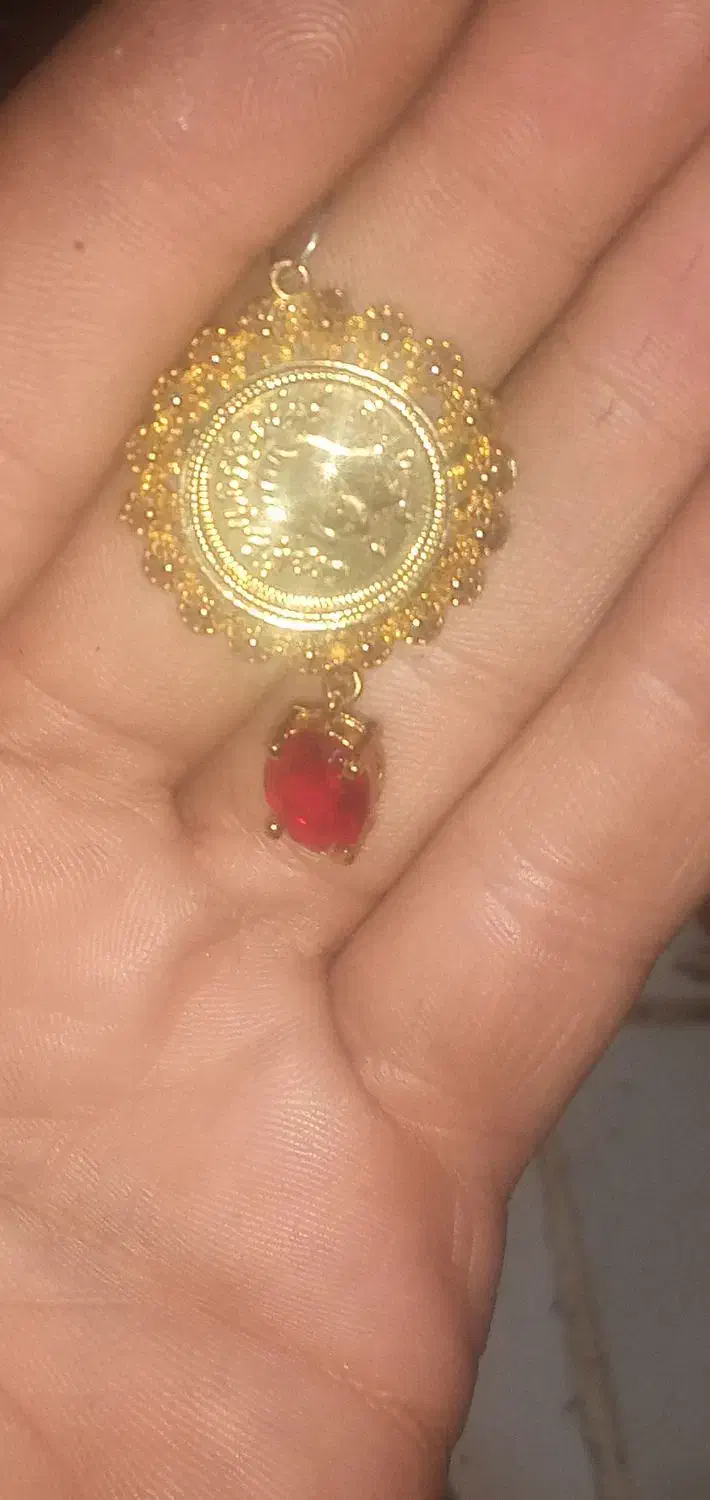 یک جفت گوشواره عطیقه و نگین یاقوت|جواهرات|تهران, اوقاف|دیوار