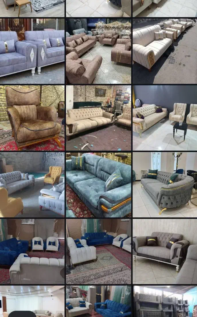 مبل نگین * تنوع رنگ‌بندی * با گارانتی *|مبلمان خانگی و میز عسلی|یاسوج, |دیوار