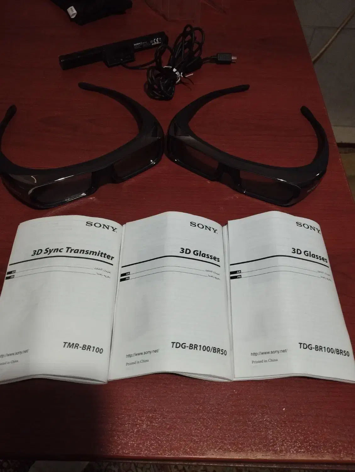 ۲ عددعینک سه بعدی سونی و سینک ترانسمیتر|تلویزیون و پروژکتور|ساری, |دیوار