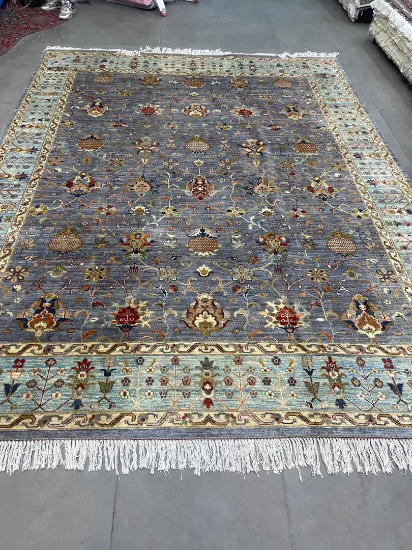 فرش دستباف (بساک)۱۱ متری  پشم دستریس رنگ گیاهی|فرش|مشکین‌دشت, |دیوار