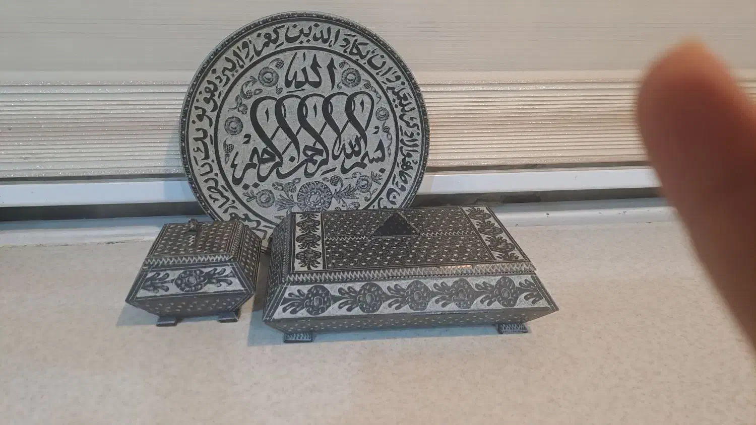 جا دستمال  وشکلات خوری  تابلو کار سنگ|صنایع دستی و سایر لوازم تزئینی|مشهد, رضاشهر|دیوار