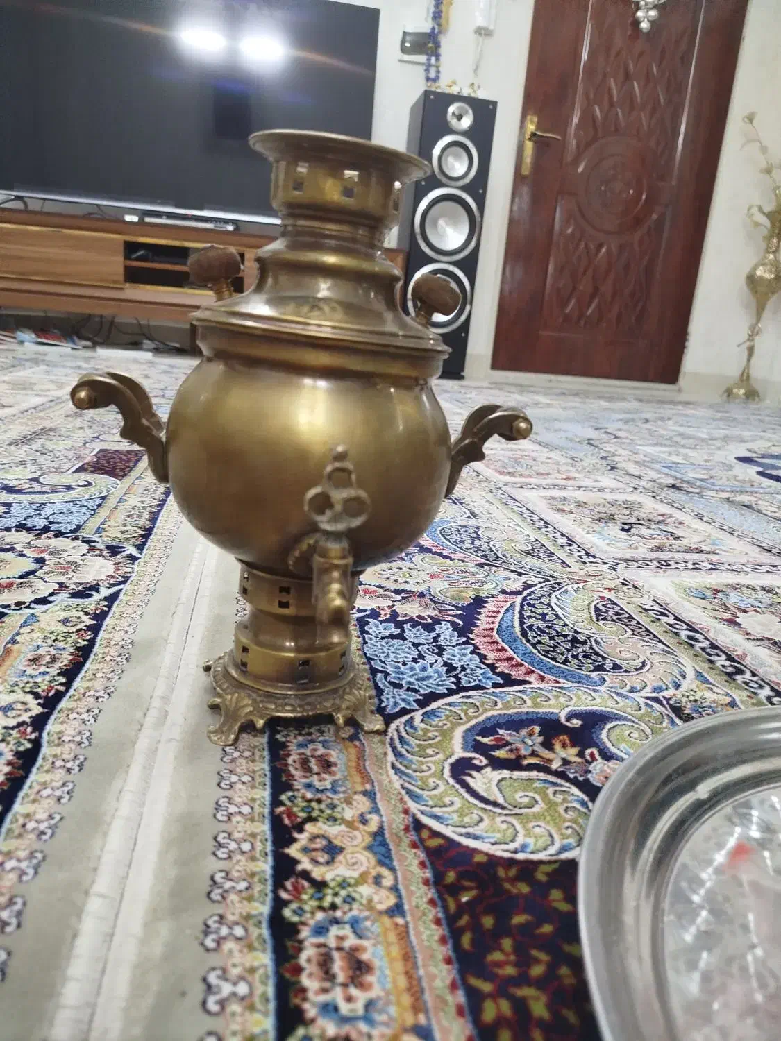 سماورسیاه قلم قدیمی|کلکسیون اشیاء عتیقه|بهارستان, |دیوار