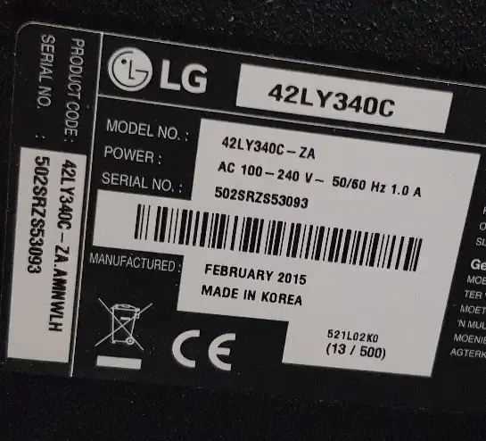 تلویزیون رسیوردار الجی اصل کره سایز42|تلویزیون و پروژکتور|ورامین, ورامین|دیوار