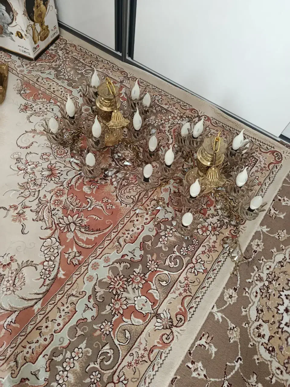 لوستر برنز ۵شاخه زیر قیمت بازار|لوستر و چراغ آویز|کرج, شهرک فرهنگیان|دیوار