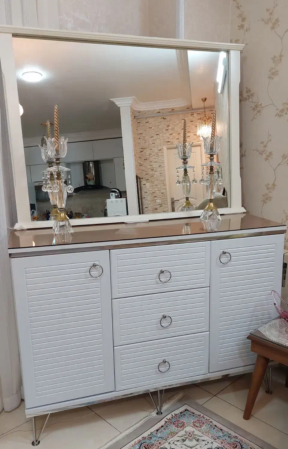 آینه و کنسول و میز تلویزیون(میز تی وی)|بوفه، ویترین، کنسول|گنبد کاووس, |دیوار