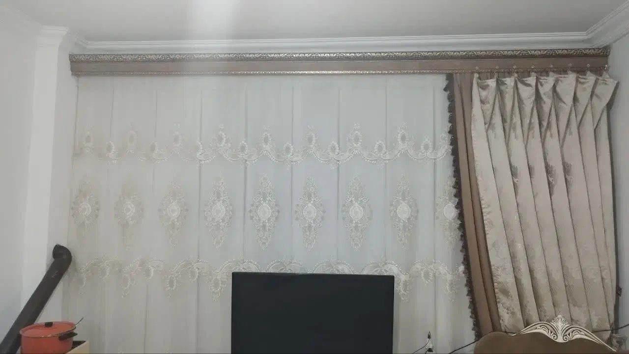 پرده فلت|پرده، رانر، رومیزی|مشهد, شهرک امام هادی (شهرک غرب)|دیوار