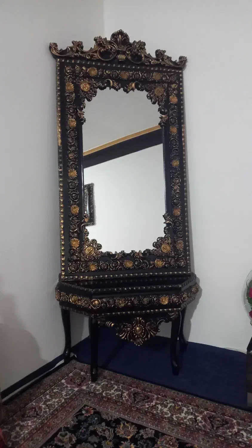 آینه و پایه آینه|بوفه، ویترین، کنسول|سنندج, |دیوار