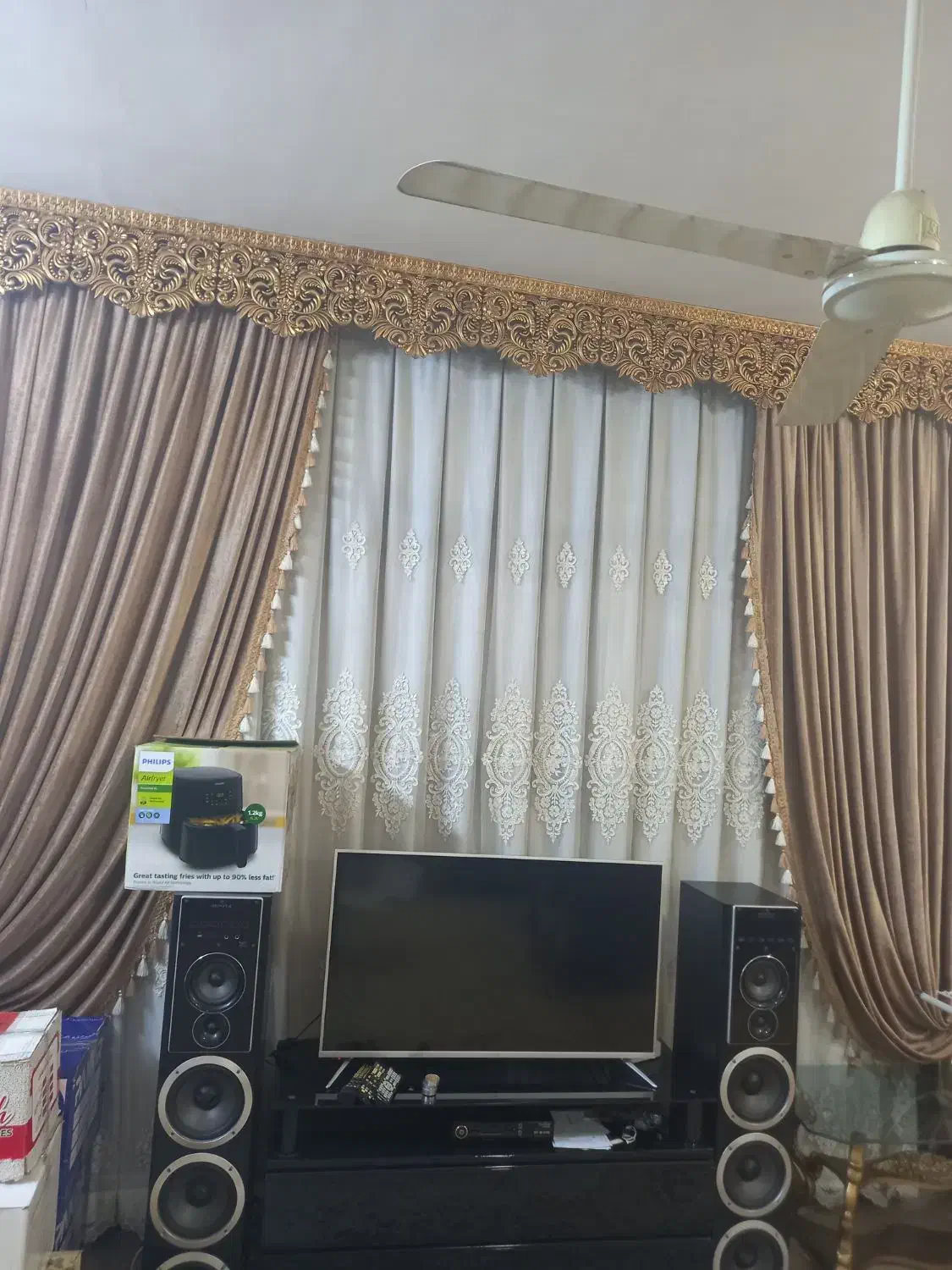 کتیبه پرده|پرده، رانر، رومیزی|اهواز, کوی باهنر|دیوار