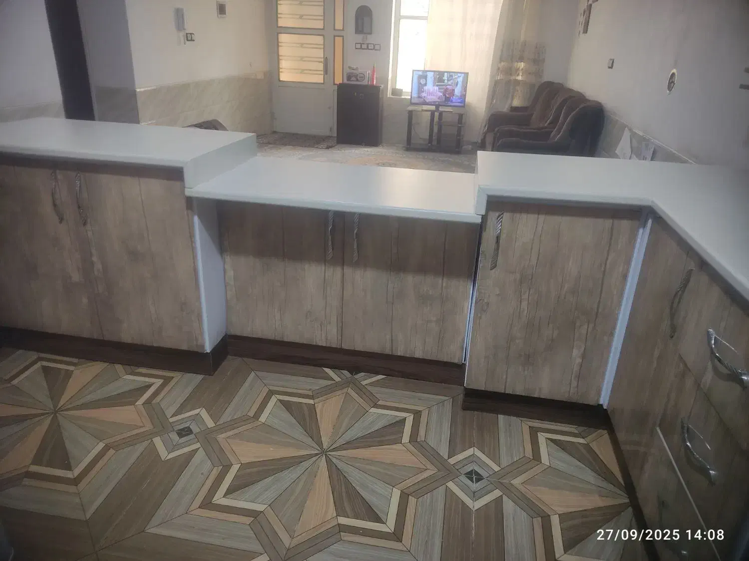 چهارمتر کابینت فلزی نماچوب|آب‌چکان و نظم‌دهنده ظروف|شیراز, علی آباد|دیوار