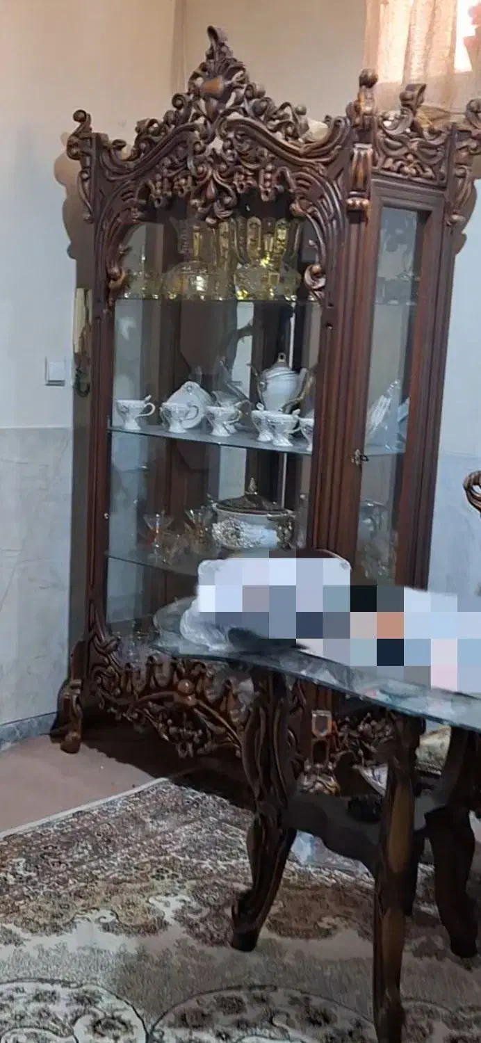 سرویس مبلمان9نفره باچوب راش وسفارشی(در حدنو وسالم)|مبلمان خانگی و میز عسلی|قم, مسجد امام حسن|دیوار