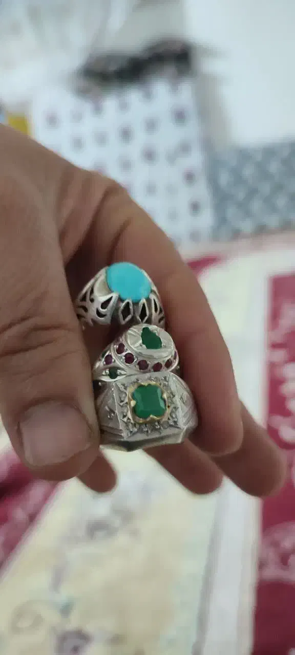 انگشتر زمرد کلمبیا با آفریقا یه فروزه نیشابور|جواهرات|قنوات, |دیوار