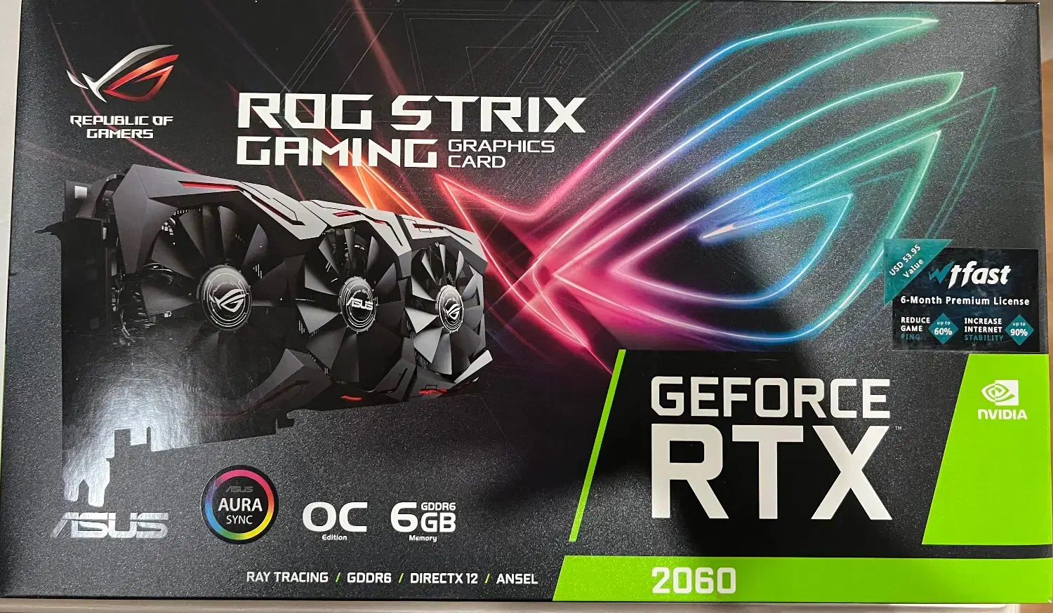 کارت گرافیک ASUS ROG Strix RTX 2060 سالم و کم‌کار|قطعات و لوازم جانبی رایانه|اهواز, کیانپارس |دیوار
