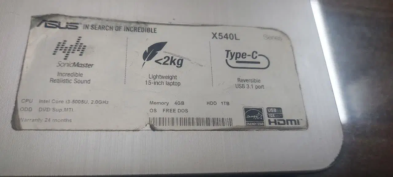 لپتاب ایسوز مدل X540L|رایانه همراه|اصفهان, خیادان|دیوار