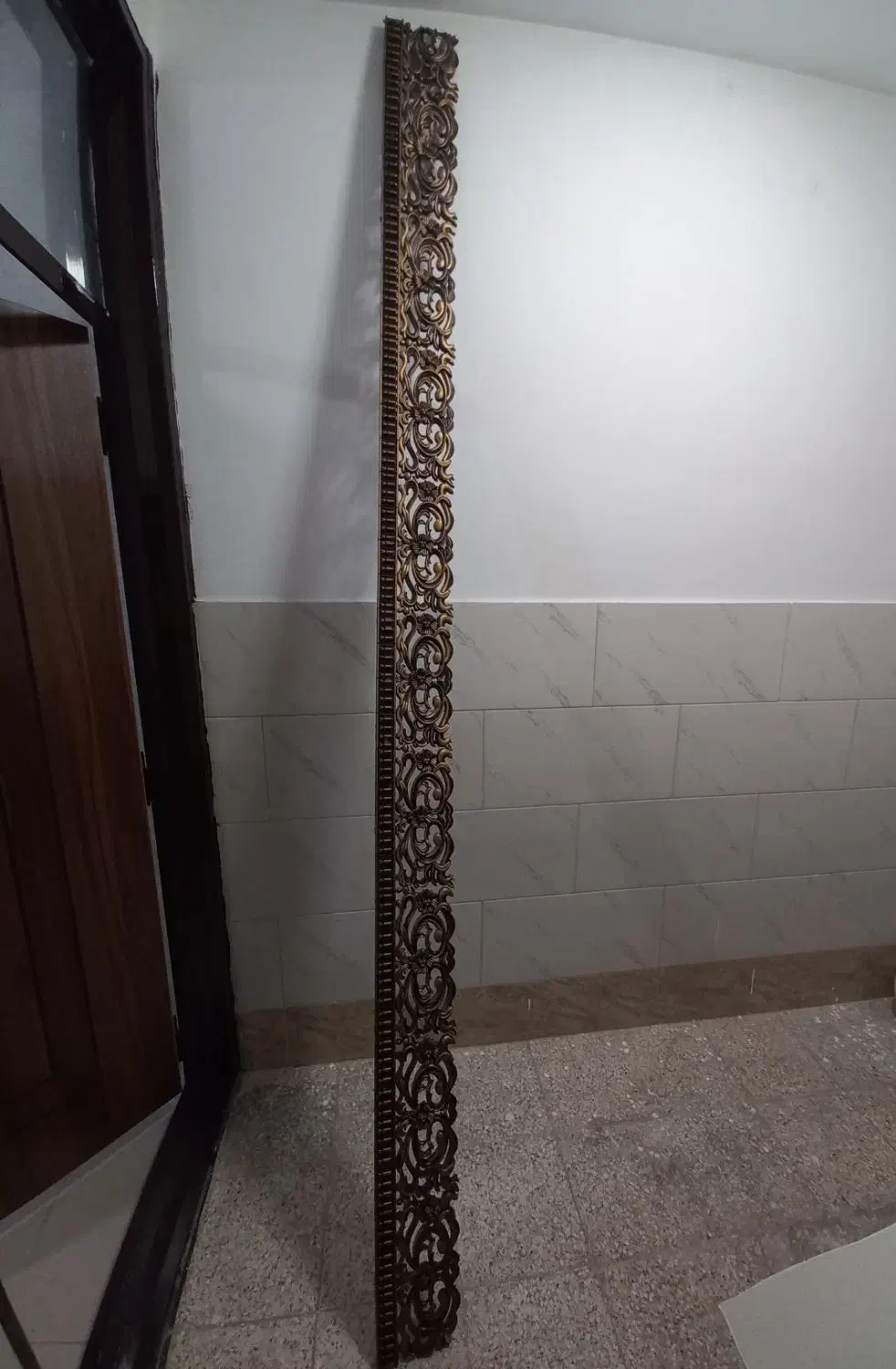 کتیبه پرده ۲/۸۰متر منبت کاری سلطنتی شیک ۵۰۰ تومن|پرده، رانر، رومیزی|قم, دروازه چوبی|دیوار