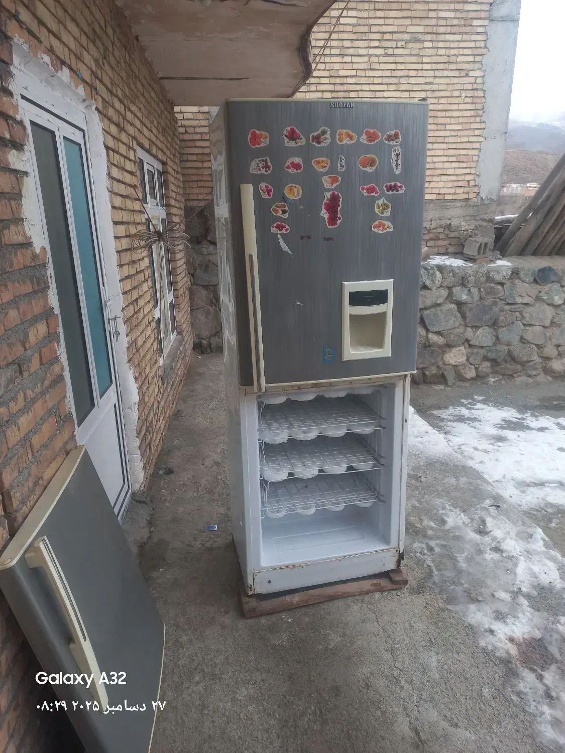یخچال|یخچال و فریزر|قطور, |دیوار
