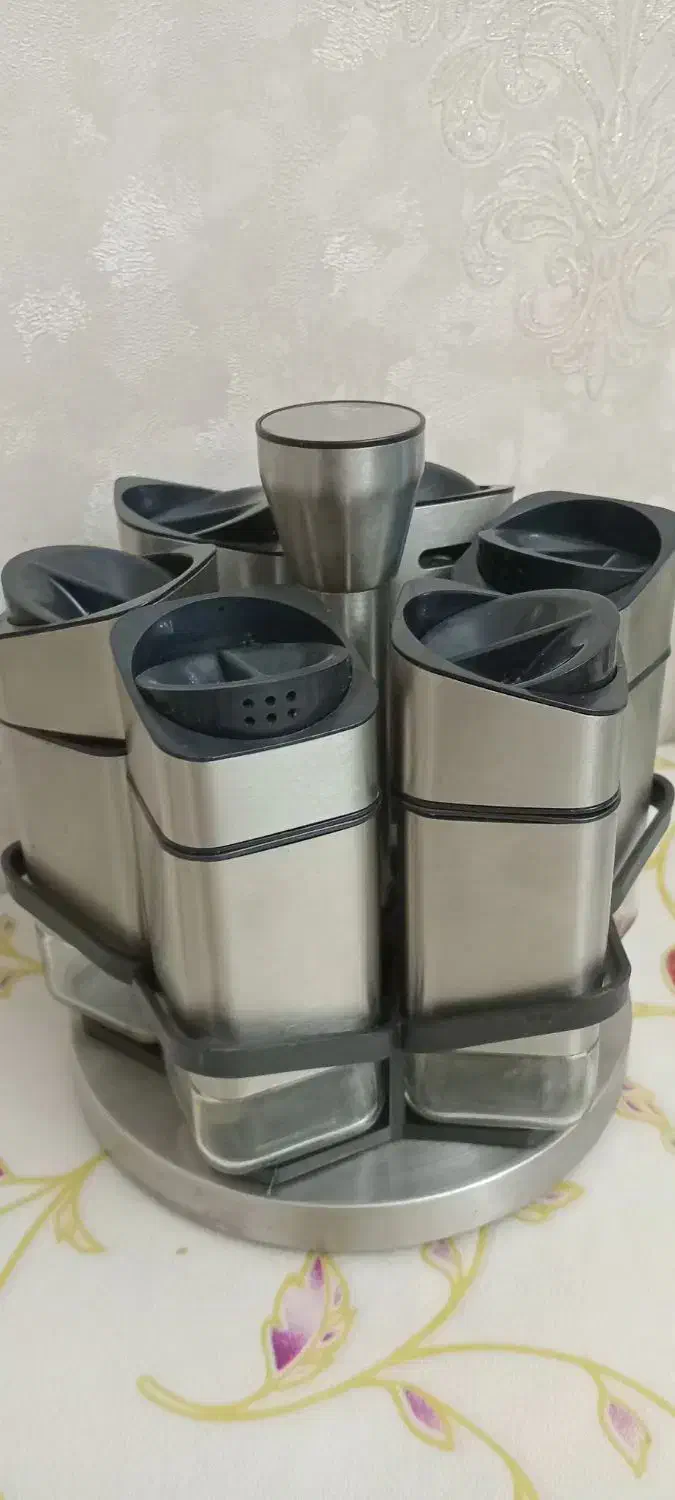 استند جاادویه چرخشی استیل ۶تایی|ظروف پخت‌وپز|تهران, گمرک|دیوار