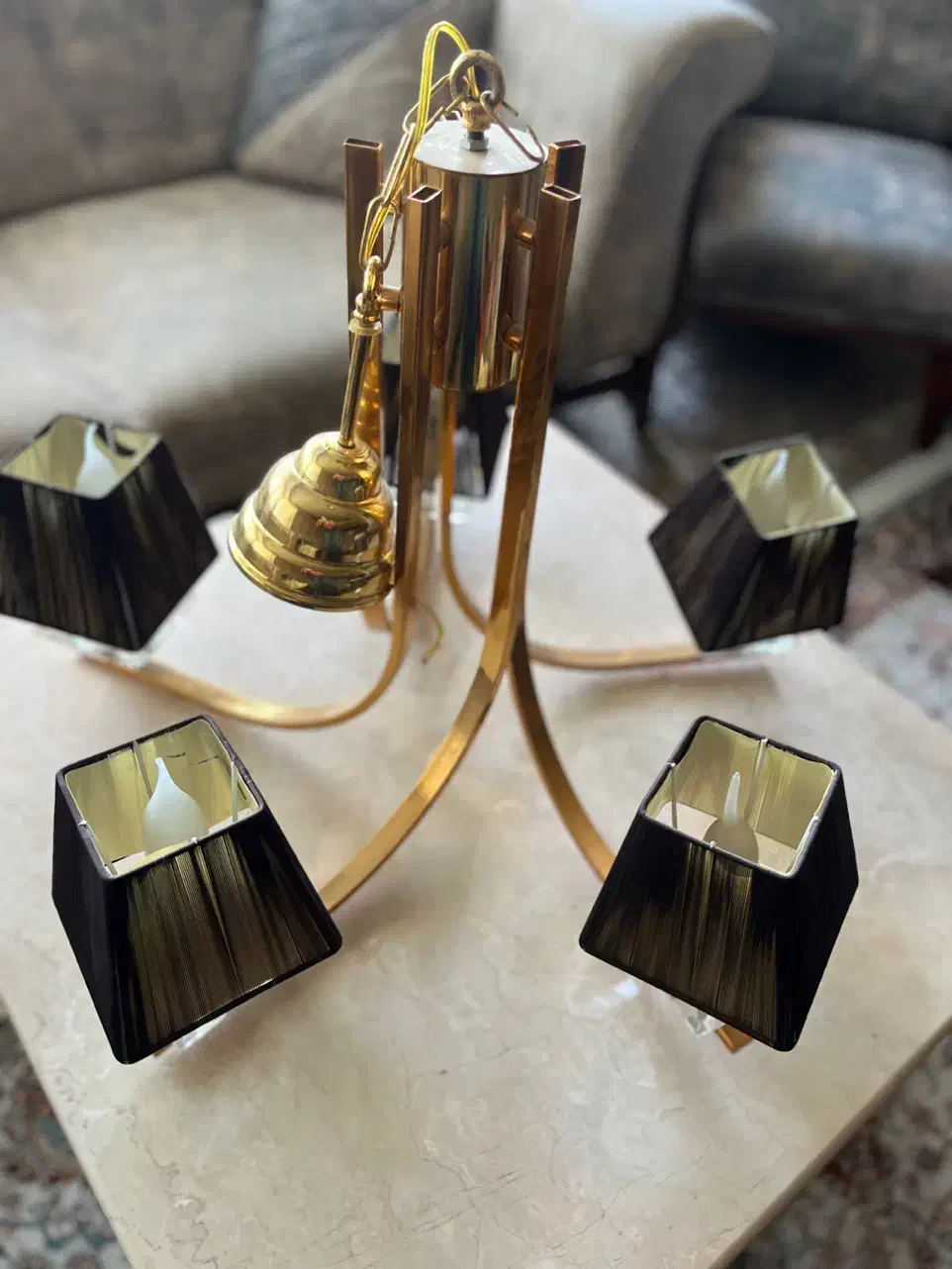 لوستر ۵ شاخه کلاسیک|لوستر و چراغ آویز|مشهد, الهیه|دیوار