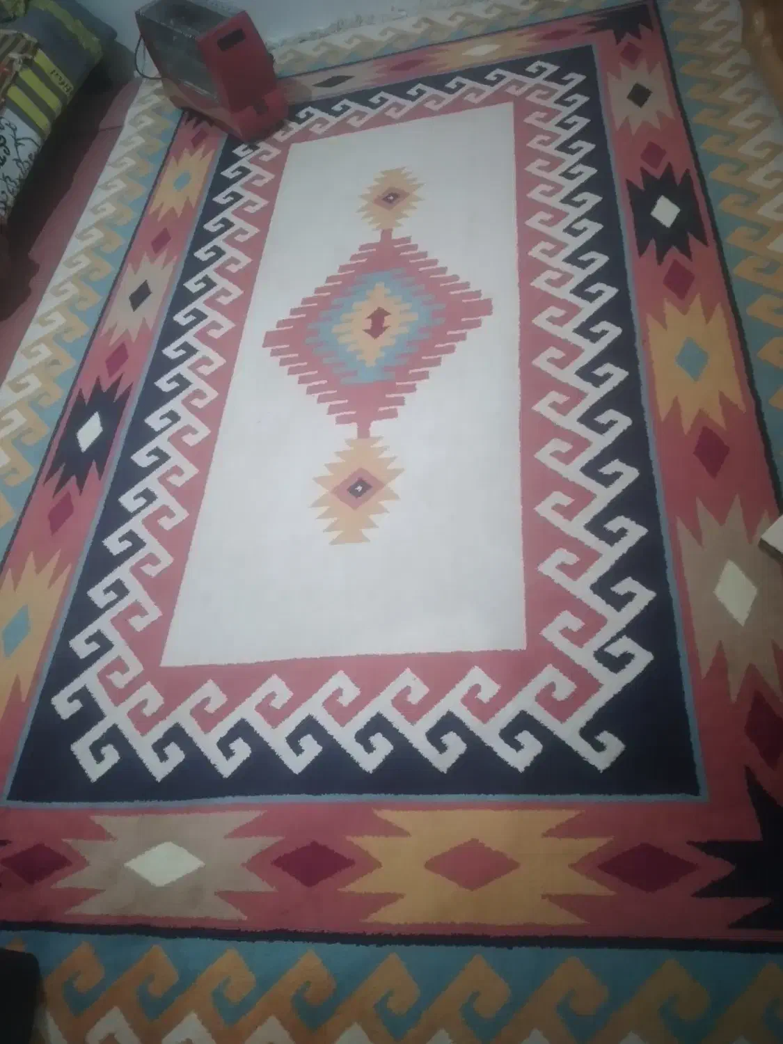 گلیم فرش ۶ متری|گلیم، جاجیم، گبه|خرم‌آباد, |دیوار