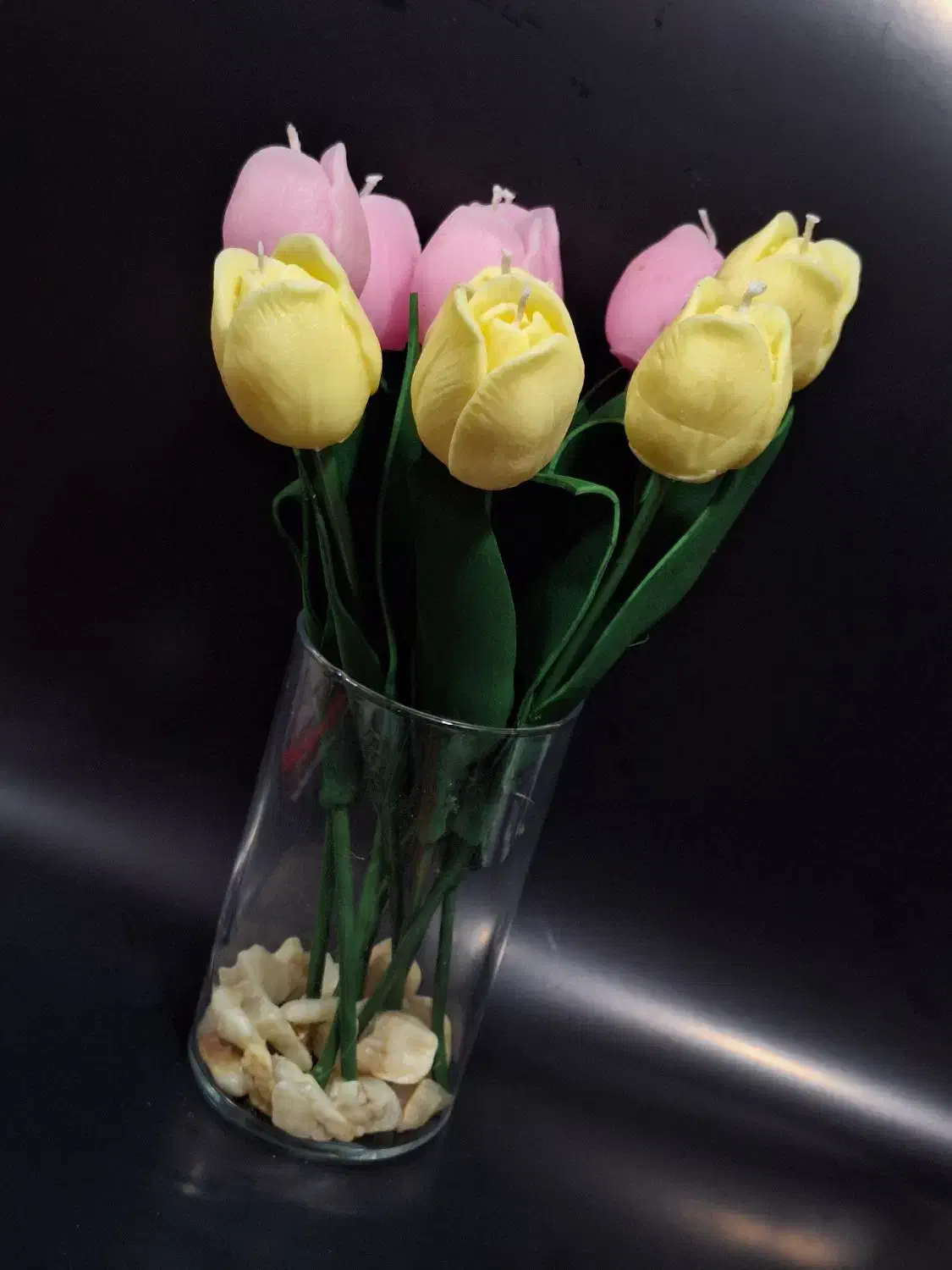 شمع گل لاله|گل مصنوعی|شیراز, گلشن|دیوار