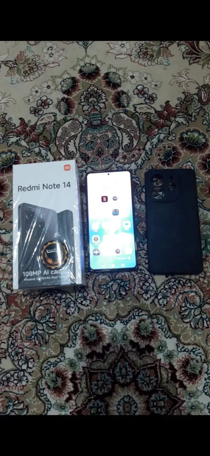 گوشی نوت ۱۴ . ۲۵۶ گیگ رام ۸ دست نخورده |موبایل|نسیمشهر, |دیوار