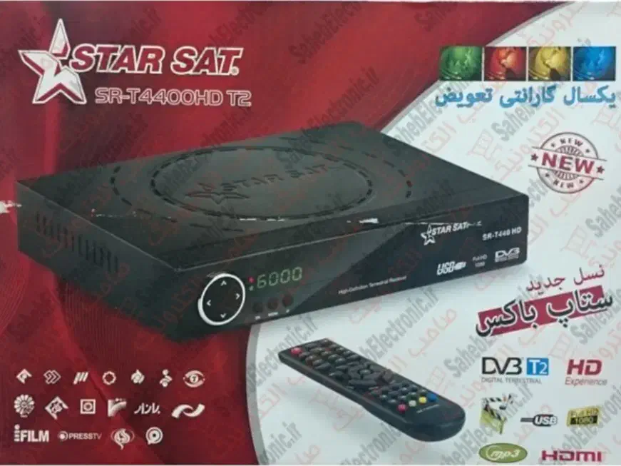 گیرنده دیجیتال استارست با کارتون|پخش‌کننده DVD و ویدیو|مشهد, شهرک رازی (شهرک غرب)|دیوار