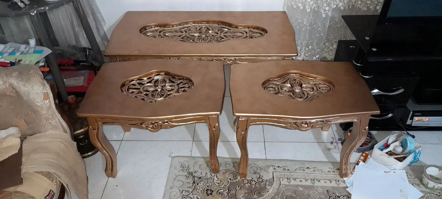 جلو مبلی و میز عسلی منبد کاری شده|مبلمان خانگی و میز عسلی|محمدشهر, محمدشهر|دیوار