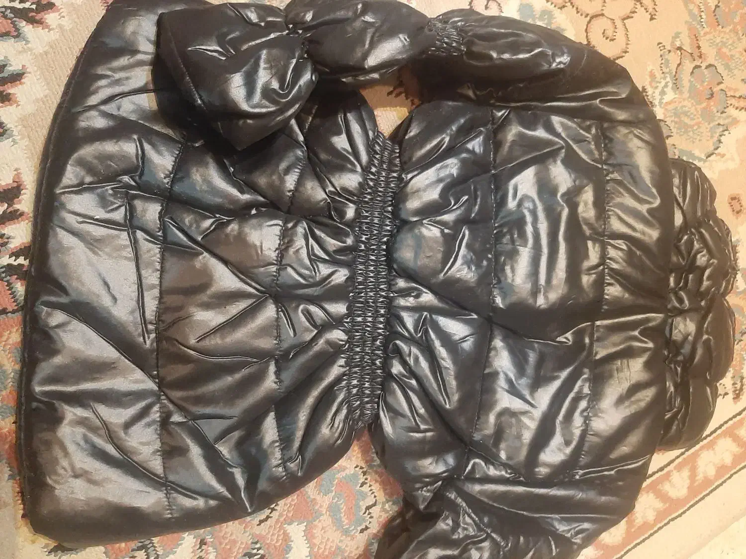 کاپشن طرح چرم دخترانه نو|کفش و لباس بچه|قم, شهرک قدس|دیوار