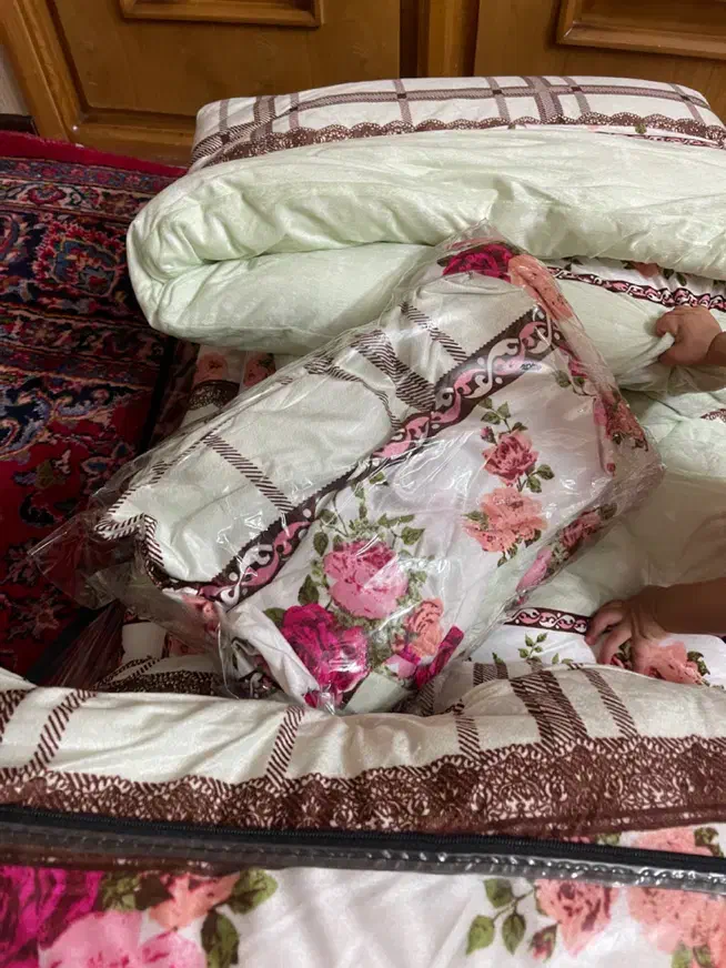 روتختی دونفره مخمل کاملا نو از بسته باز نشده|سرویس روتختی|مشهد, دانشجو|دیوار