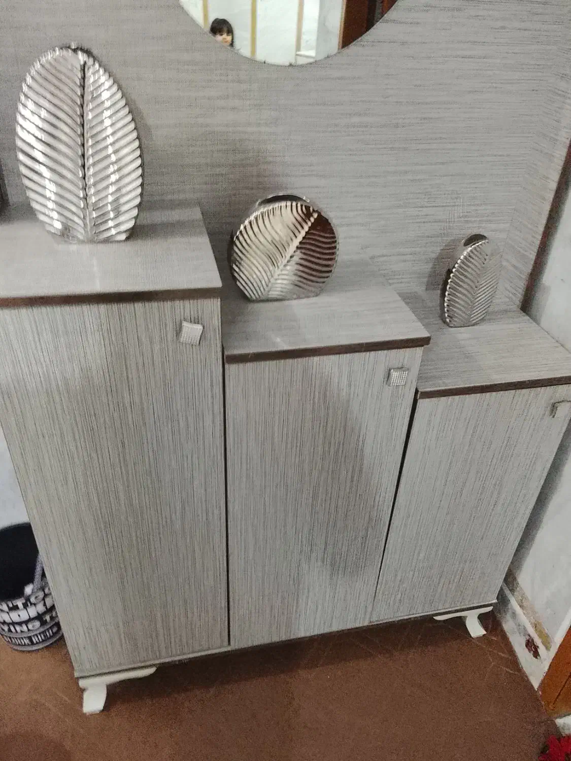 جاکفشی سه تیکه و آینه دار|جاکفشی، کمد، دراور|سراوان, |دیوار