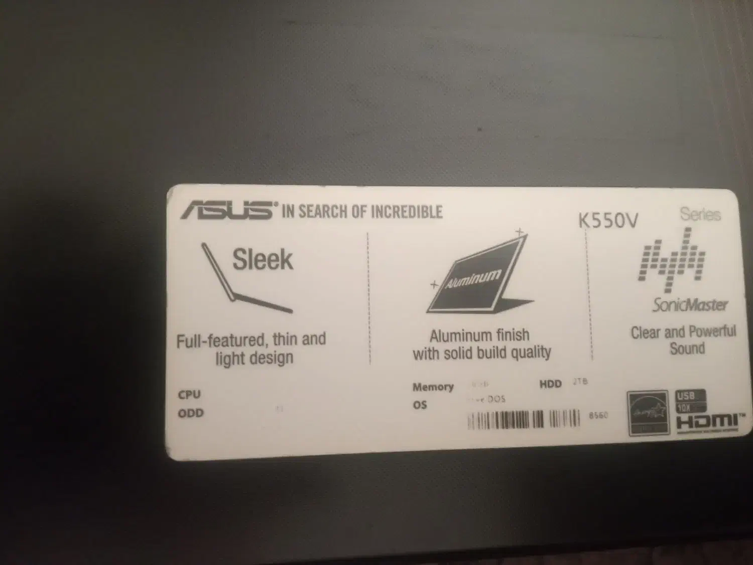 لب تاپ برند ایسوس K550vx|رایانه همراه|مشهد, سجاد شهر|دیوار