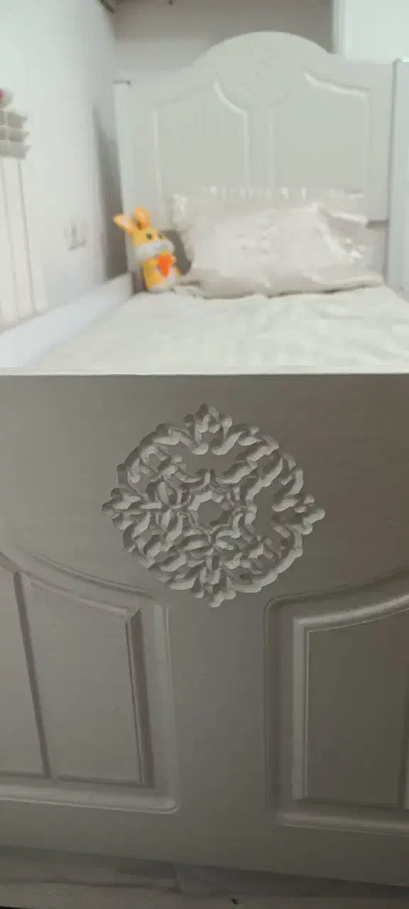 تخت تک نفره همراه تشک|تخت و سرویس خواب|قم, پردیسان|دیوار