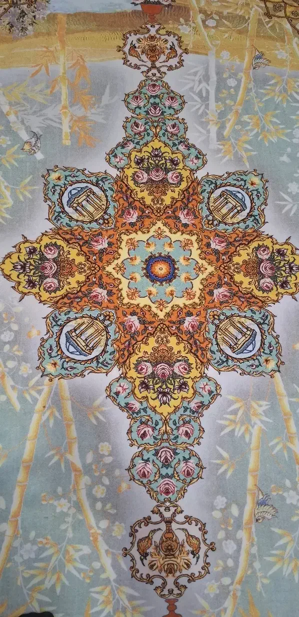 فرش چهارمتری|فرش|کرمان, |دیوار